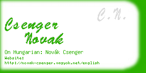 csenger novak business card